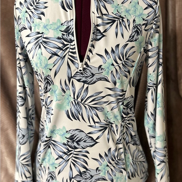 Tommy Bahama Golf Stretch Tropical Print 1/3 Zip - Size S/P - Picture 7 of 14
